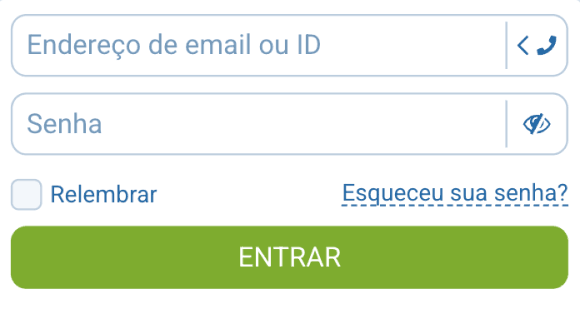 Faça login