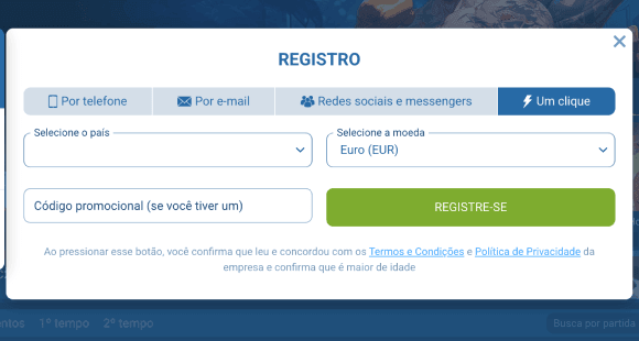 Cadastre uma conta