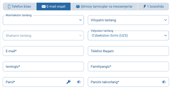 Akkauntni tasdiqlang