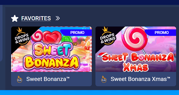 Favorites tab